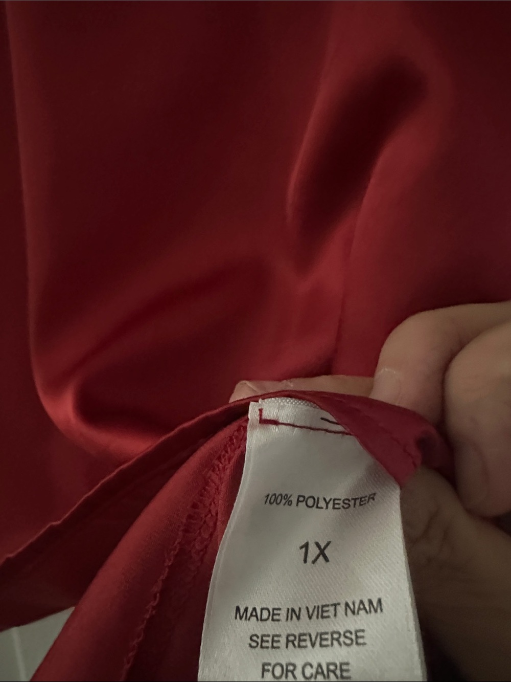 Haptics Red V-Neck Ruffle-Sleeve Blouse - Picture 6 of 7